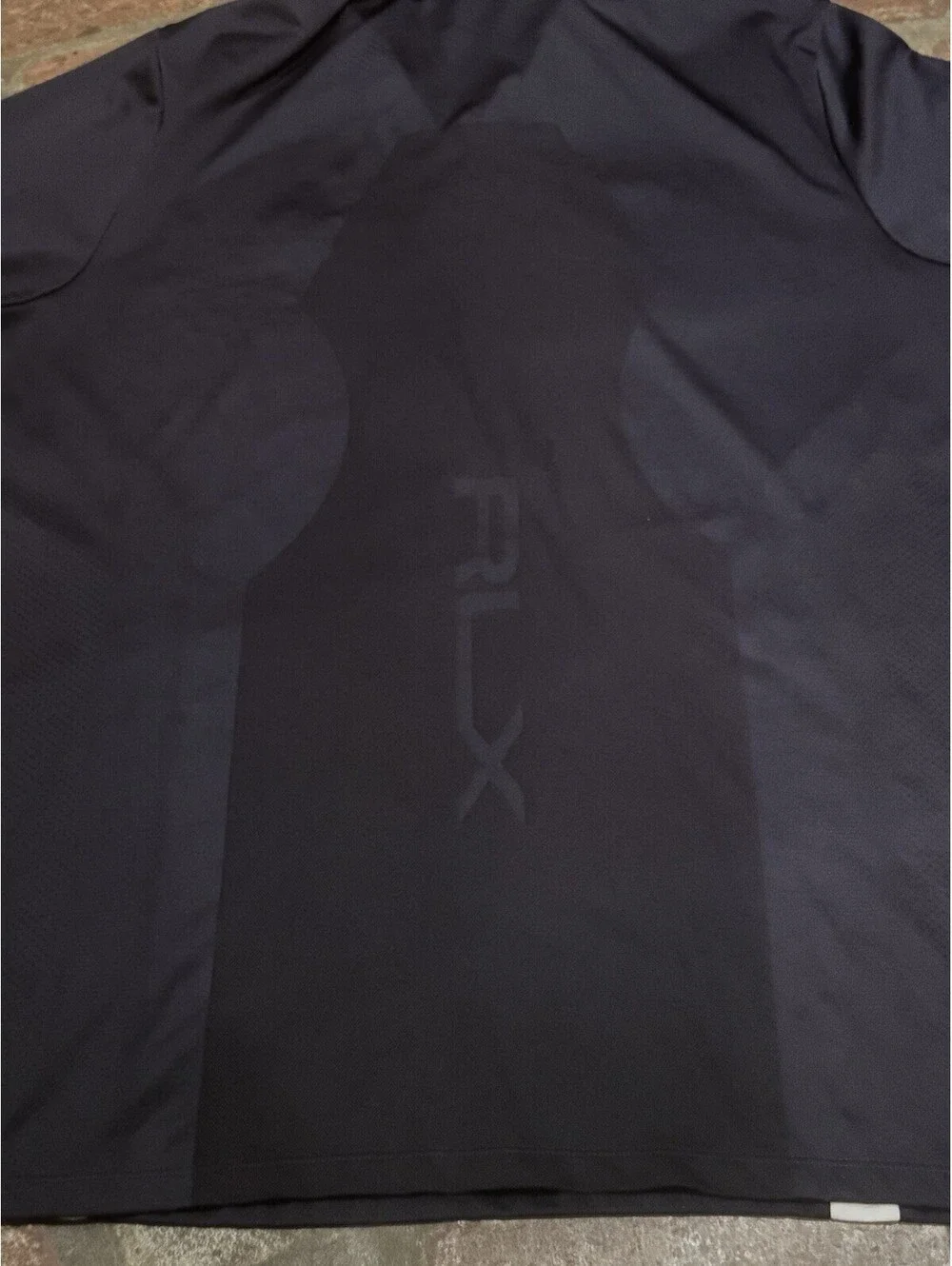 RLX Ralph Lauren Performance Golf Polo Shirt Mens XL Black Bellarive